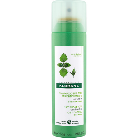 Klorane Brandnetel Droogshampoo Sebo-Regulerend Vet Haar 150ml