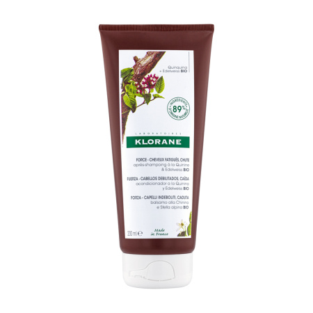 Klorane Quinine & Edelweiss Bio Conditioner Versterkend & Stimulerend Tegen Haaruitval 200ml