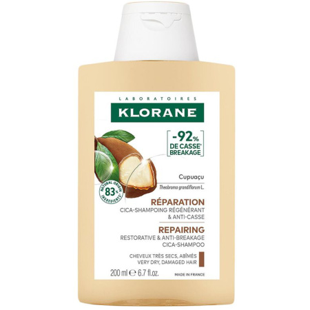 Klorane Cupuaçu Bio Regenererende Shampoo Herstel & Anti-Breuk Zeer Droog Beschadigd Haar 200ml