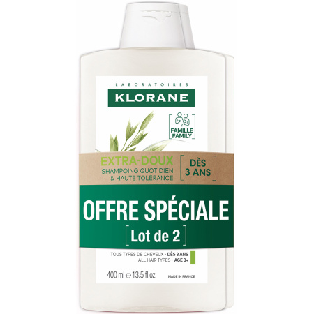 Klorane Haver Shampoo Duo 2x400ml