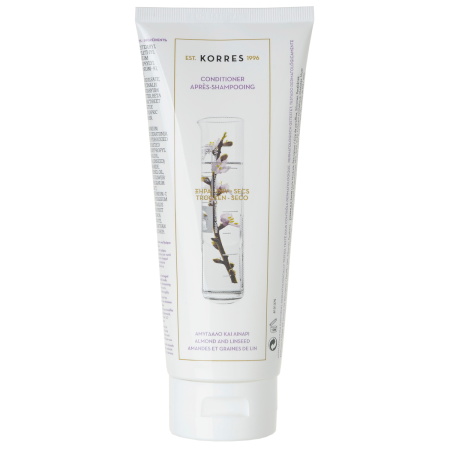 Korres Conditioner Amandel En Lijnzaad Droog En Beschadigd Haar Tube 200ml