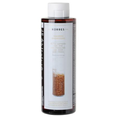 Korres Shampoo Rijst Eiwitten En Linden Dun En Fijn Haar 250ml