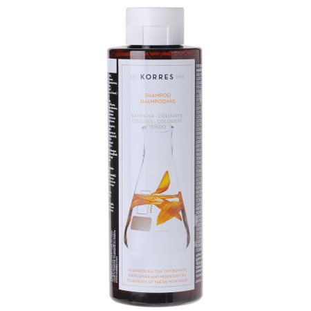 Korres Shampoo Zonnebloem En Berg Thee Gekleurd Haar 250ml