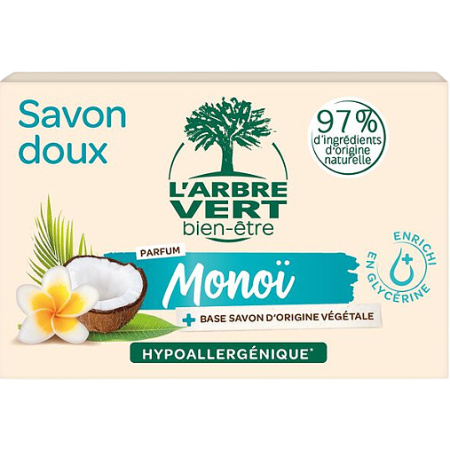 L'Arbre Vert Milde Zeep Monoï 100g