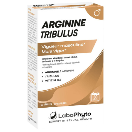 Labophyto Arginine Tribulus Seksuele Prestatie 60 Plantaardige Capsules