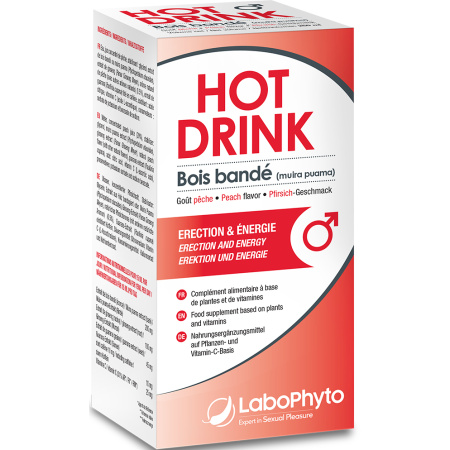 Labophyto Hot Drink Men Potentie Hout Drinkoplossing Perziksmaak 250ml