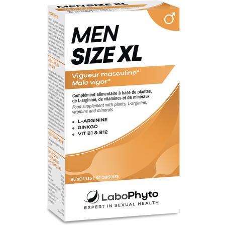 Labophyto Men Size XL Verbeterde Erectie 60 Plantaardige Capsules