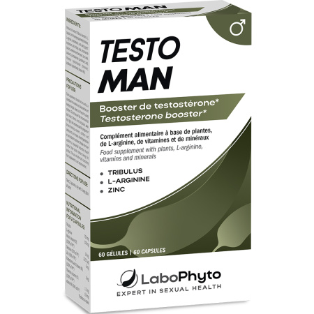 Labophyto Testoman Testosteron Niveau 60 Plantaardige Capsules