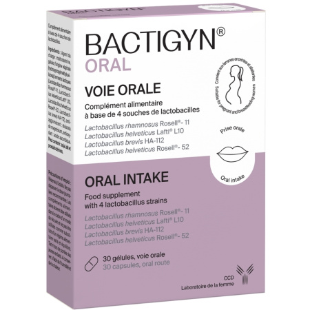 Laboratoire CCD Bactigyn Oral Lactobacillus 30 Capsules
