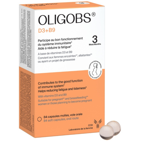 Laboratoire CCD Oligobs D3+B9 Ondersteuning Immuunsysteem 84 Capsules