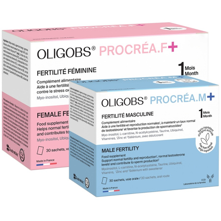 Laboratoire CCD Oligobs Procréa.F+ & M+ Couple Vruchtbaarheid 2x30 Zakjes