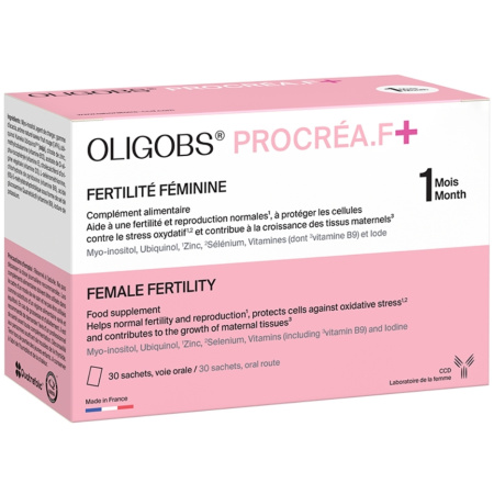 Laboratoire CCD Oligobs Procréa.F+ Vrouwelijke Vruchtbaarheid 30 Zakjes