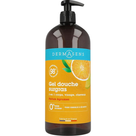 Marque Verte Dermasens Douchegel Surgras 3in1 Citrus Pompfles 1l