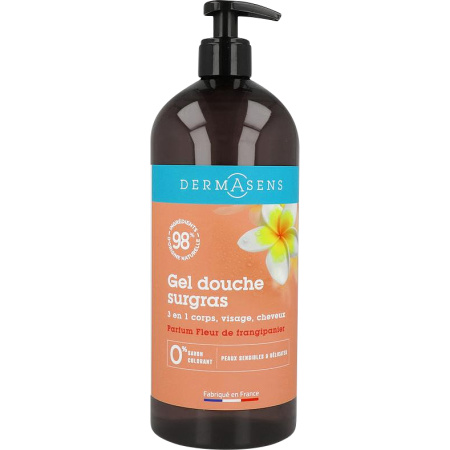 Marque Verte Dermasens Douchegel Surgras 3in1 Frangipane Pompfles 1l