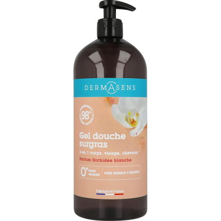 Marque Verte Dermasens Douchegel Surgras 3in1 Witte Orchidee Pompfles 1l