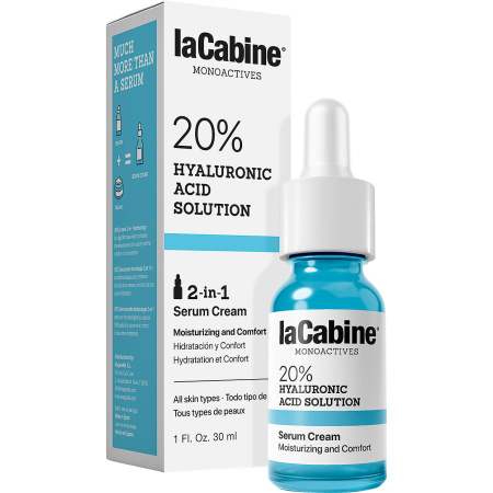 LaCabine Monoactives 20% Hyaluronzuur Crème Serum Druppelflesje 30ml