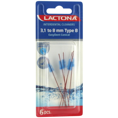 Lactona Easydent Combi-Cleaner 3,1-8mm 6 Stuks