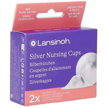 Lansinoh Zilveren Borstvoedingscups 2 Stuks
