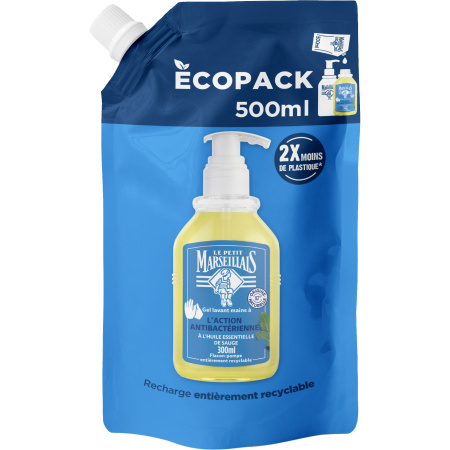 Le Petit Marseillais Antibacteriële Handwasgel Navulling 500ml