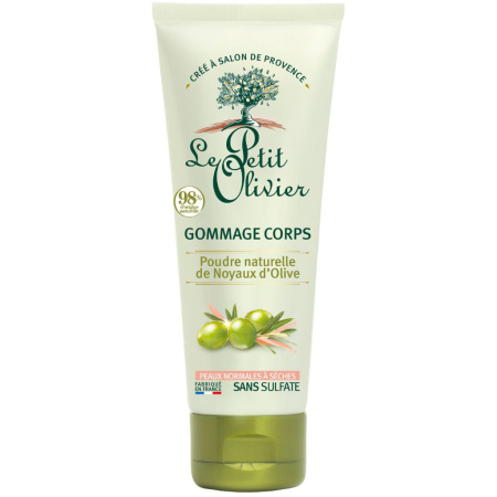 Le Petit Olivier Lichaamsscrub Natuurlijk Olijf Kern Poeder 200ml