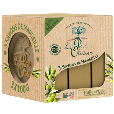 Le Petit Olivier Olijfolie Marseille Zeep 3x100g