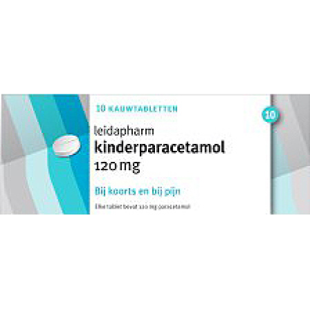 Leidapharm Kinderparacetamol 120mg 10 Kauwtabletten