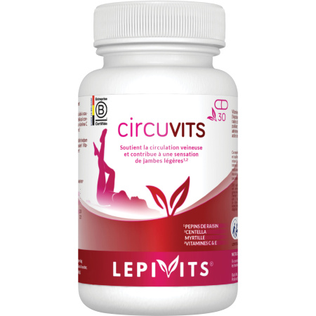Lepivits Circuvits Leucoselect Centella Bosbes Bloedsomloop En Lichte Benen 30 Capsules