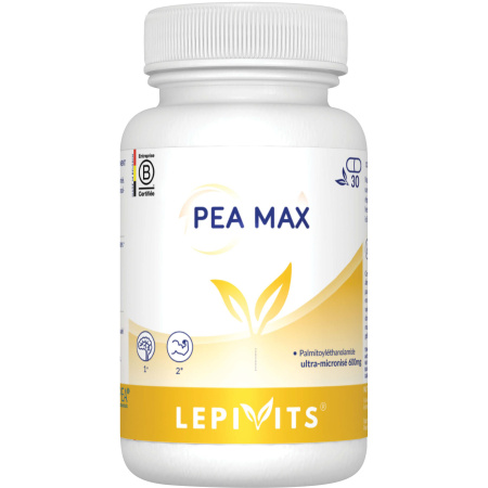 Lepivits PEA Max Palmitoylethanolamide PEA Hooggedoseerde Formule 30 Capsules