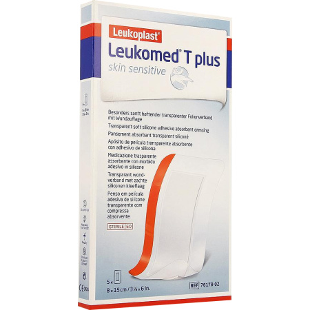 Leukomed T Plus Skin Sensitive 8cmx15cm Stuks 5 (7617802)