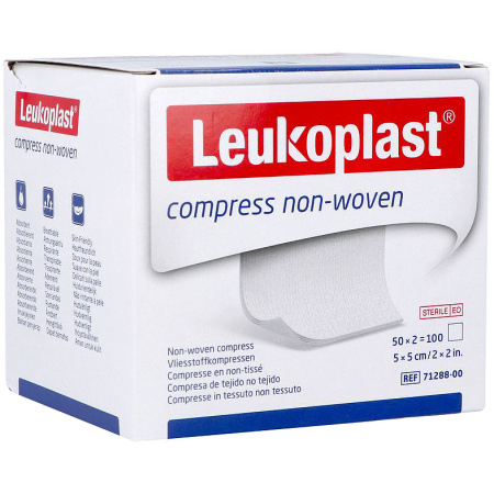 Leukoplast Non-Woven Steriel Kompres 5x5cm 100 Stuks