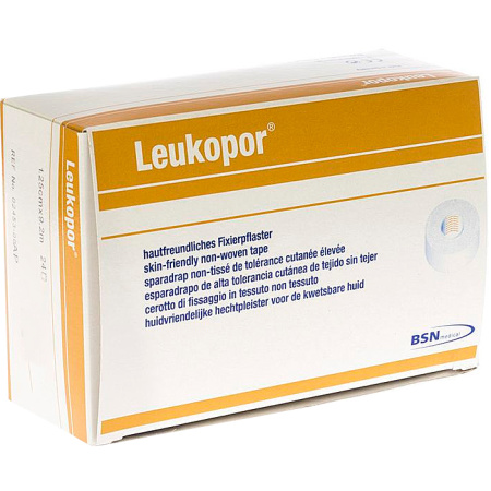 Bsn Medical Leukopor Huidvriendelijke Hechtpleister 1,25cm x 9,2m Stuks 24 (245300)