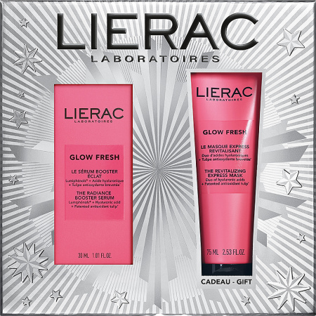 Lierac Glow Fresh Kerstset Glow Booster Serum 30ml + Express Revitaliserend Masker 75ml Gratis