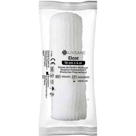 Livsane Elastisch Fixatieverband Cello 10cmx4m 1 Rol