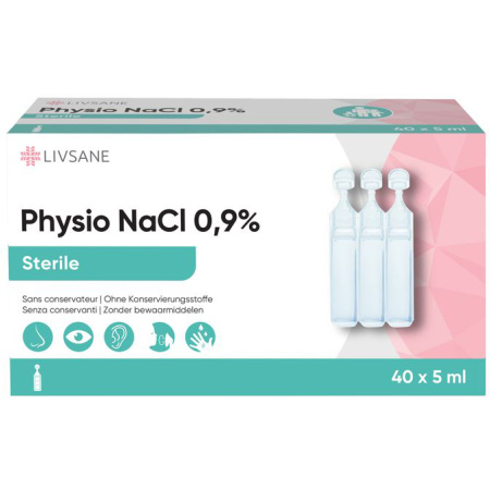Livsane Nasal Physio NaCl 0,9% 40x5ml