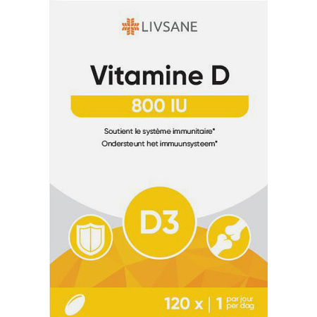 Livsane Vitamine D 800IE 120 Capsules