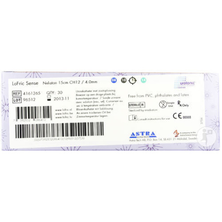LoFric Sense 15cm Maat CH 12 Hydrofiele Intermitterende Katheter Vrouwen 30 Stuks (4161265)