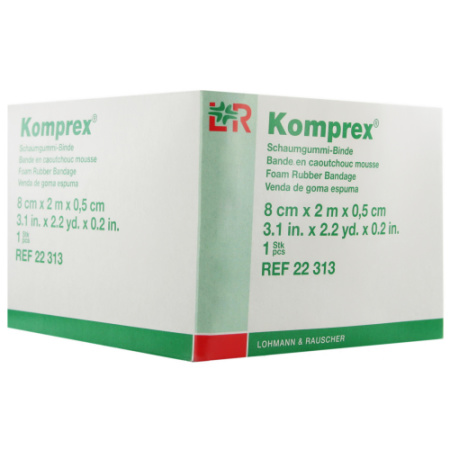 Lohmann & Rauscher Komprex Binde 8cmx2m Dikte 0,5cm 1 Stuk (22313)