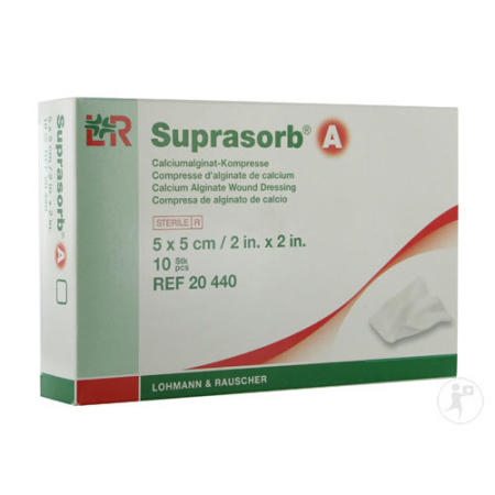 Lohmann & Rauscher Suprasorb A Kompres Steriel 5x5cm 10 Stuks (20440)