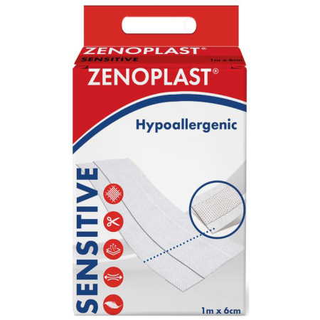 Zenoplast Sensitive Hypoallergene Pleister 1m x 6cm 1 Stuk