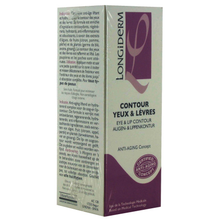 Longiderm Oog En Lipcontour Creme 30ml