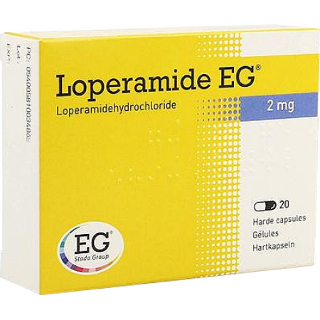 Loperamide EG 2mg Snelwerkende Antiarree 20 Capsules