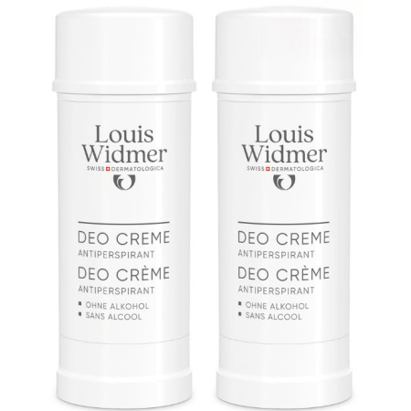 Louis Widmer Bodycare Deo Crème Anti-Transpirant Met Parfum 2x40ml