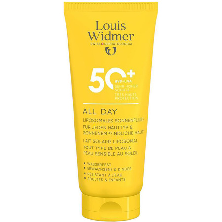 Louis Widmer Sun All Day SPF50+ Zonder Parfum Voordelig Formaat Tube 200ml