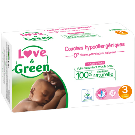 Love&Green EcoGelabelde En Hypoallergene Lagen T3 Stuks 52