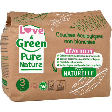 Love&Green Pure Nature Hypoallergene En Ecologische Luiers