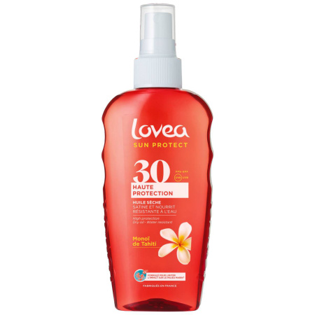 Lovea Droge Olie SPF30 Hoge Bescherming Monoï De Tahiti 150ml