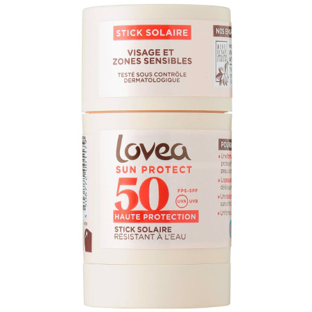 Lovea Hydraterende Stick SPF50 Gezicht & Gevoelige Zones Monoï De Tahiti Stick 40g