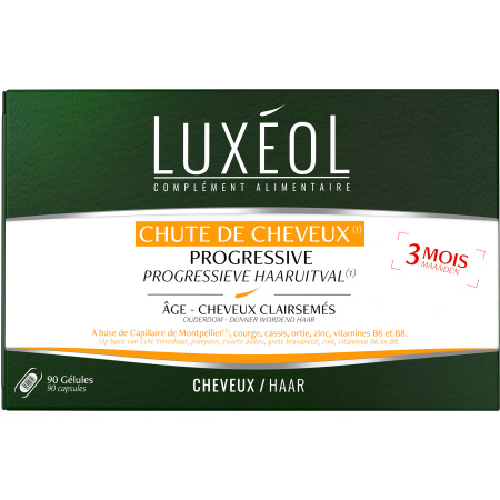 Luxéol Progressieve Haaruitval 3 Manden 90 Capsules