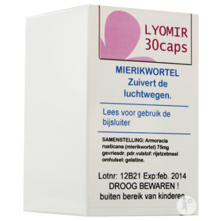 Lyomir Mierikswortel Voedingssupplement 30 Capsules