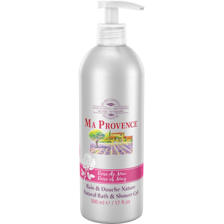 Ma Provence Bad En Douche Natuur Rose Van Mei Pomp-Flacon 500ml